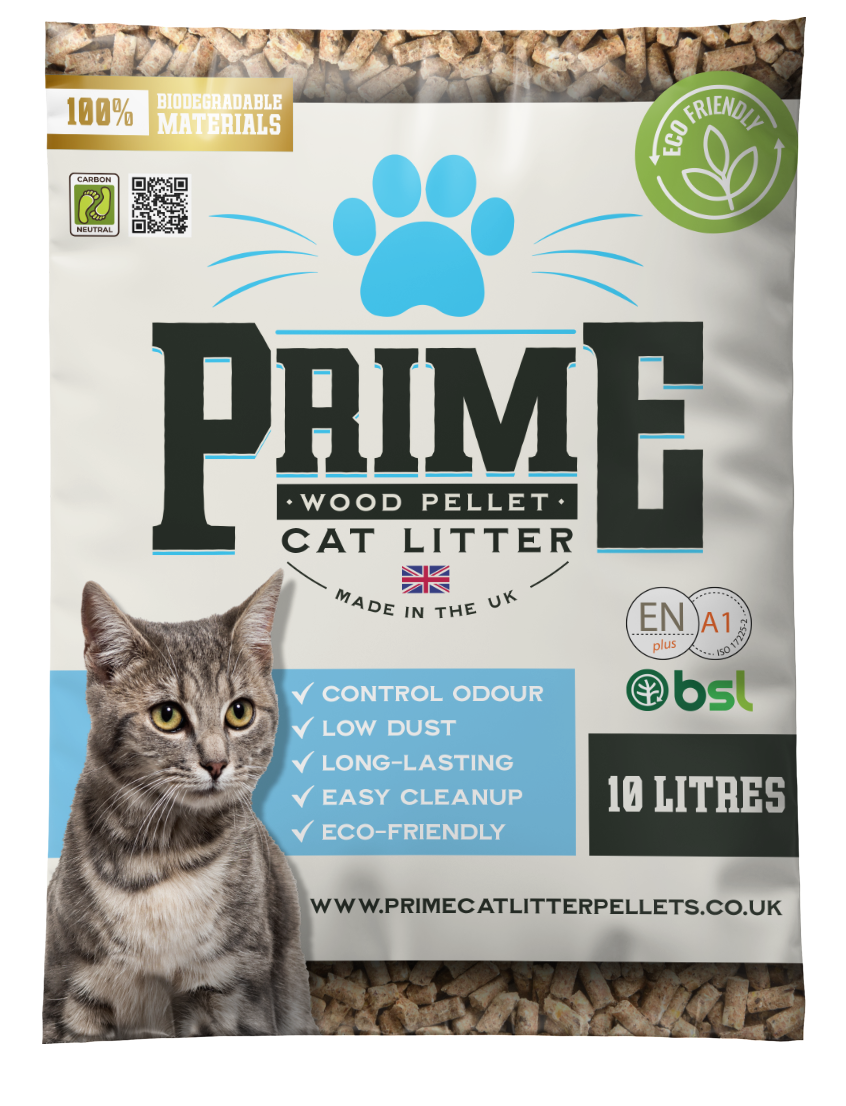 Prime Wood Pellet Cat Litter 10 Litres Prime Pellets